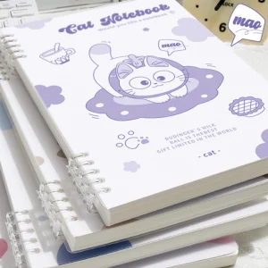 AKUSA Binder Note A5/B5 Buku Catatan Buku Tulis Study Journal Spiral Dapat Dibuka Animal Series BN007