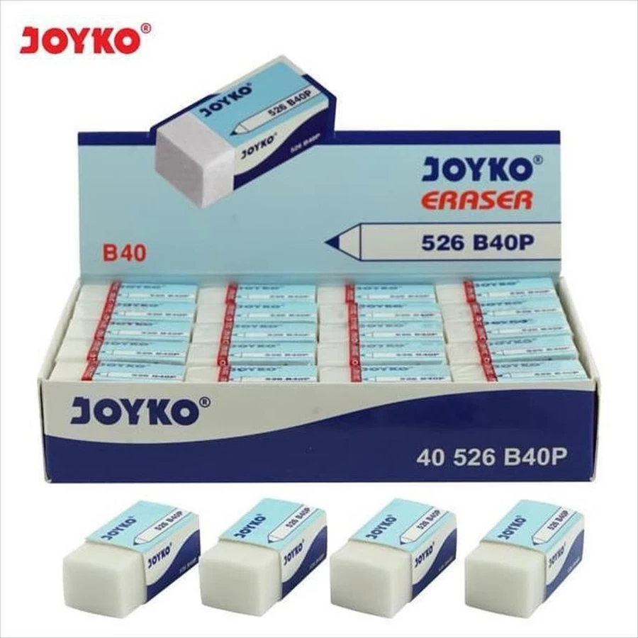 Penghapus / Eraser / Stip Joyko Putih Kecil (40PCS) NOTE: DIJUAL PER PACK BUKAN PCS/ 1 PACK ISI (40PCS)